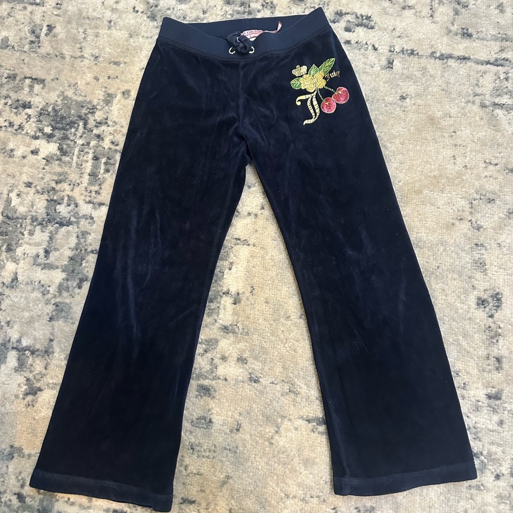 Juicy Couture Navy velvet pants